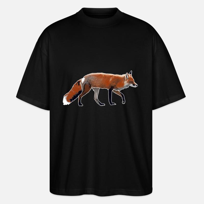 Fuchs - Stanley/Stella Oversized Unisex Bio T-Shirt Blaster 2.0 - Schwarz