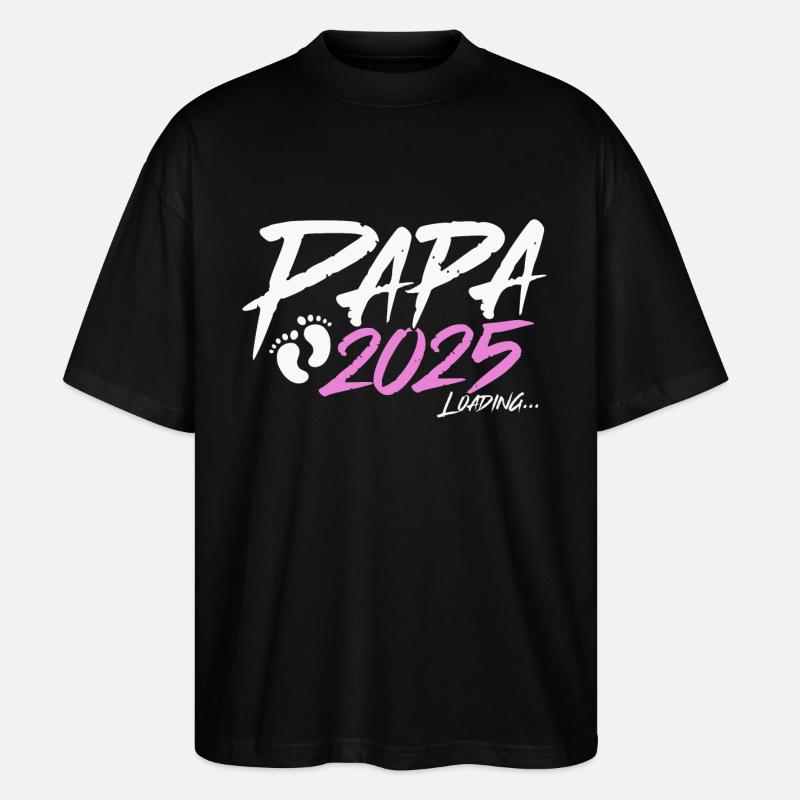 Papa 2025 Loading - Stanley/Stella Oversized Unisex Organic T-shirt Blaster 2.0 - black