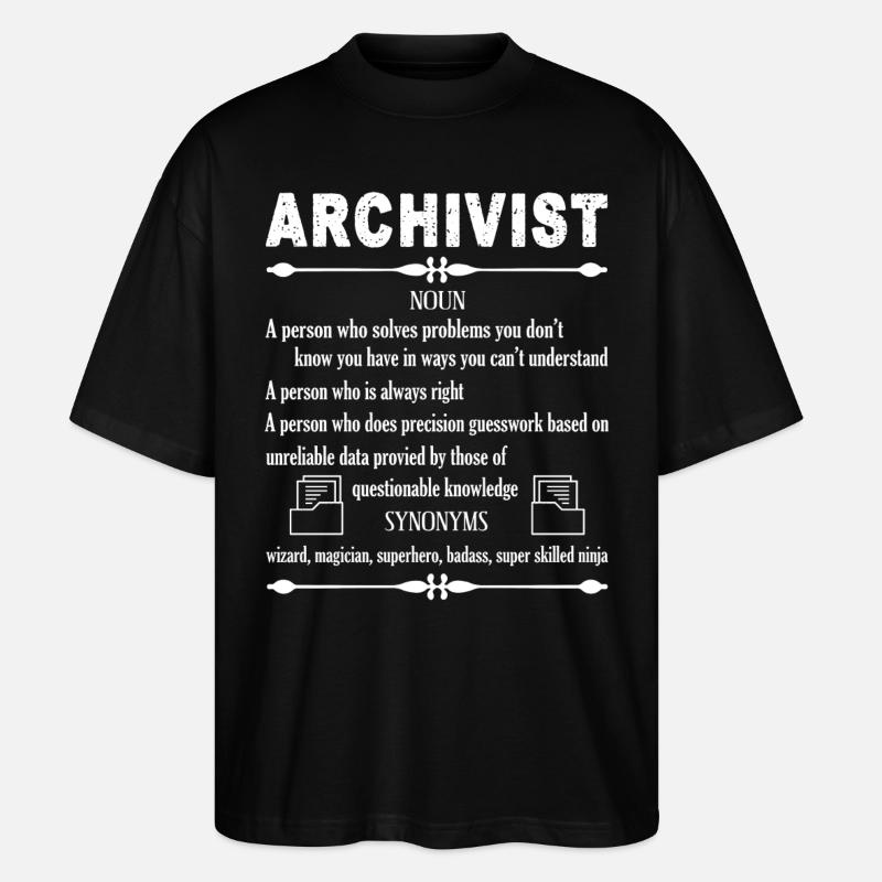 Archivar Archivar Definition - Stanley/Stella Oversized Unisex Bio T-Shirt Blaster 2.0 - Schwarz
