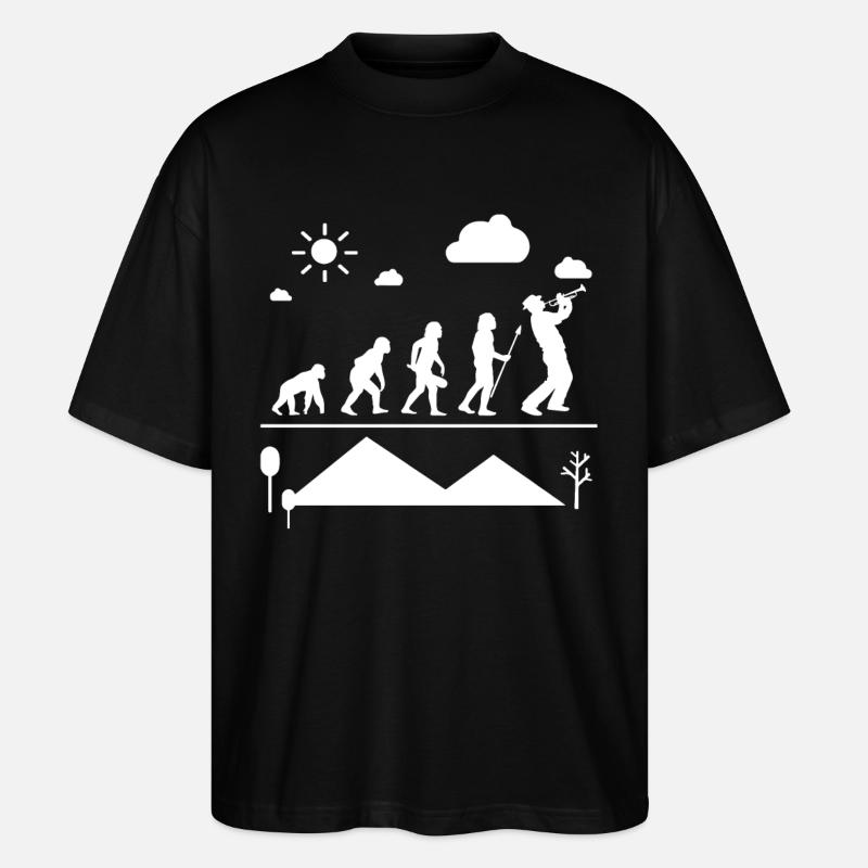 Trompete Trompete Evolution - Stanley/Stella Oversized Unisex Bio T-Shirt Blaster 2.0 - Schwarz
