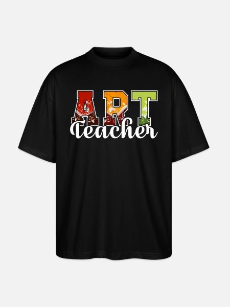Awesome Art Teacher - Stanley/Stella Oversized Unisex Organic T-shirt Blaster 2.0 - black