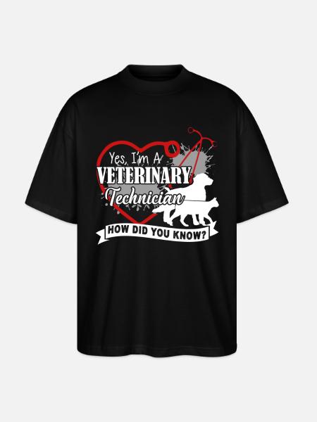 I am A Veterinary Technician - Stanley/Stella Oversized Unisex Organic T-shirt Blaster 2.0 - black