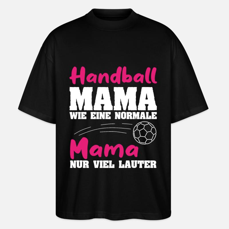 Maman handball - T-shirt bio Blaster 2.0 coupe oversize Stanley/Stella Unisexe - noir