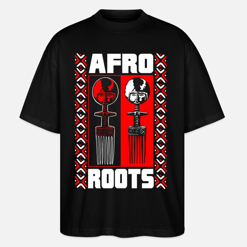 AFRO MASK - T-shirt bio Blaster 2.0 coupe oversize Stanley/Stella Unisexe - noir