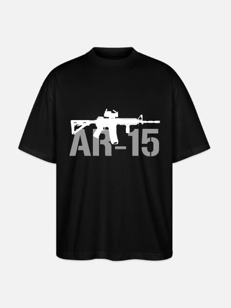 AR15 Rifle - Stanley/Stella Oversized Unisex Bio T-Shirt Blaster 2.0 - Schwarz