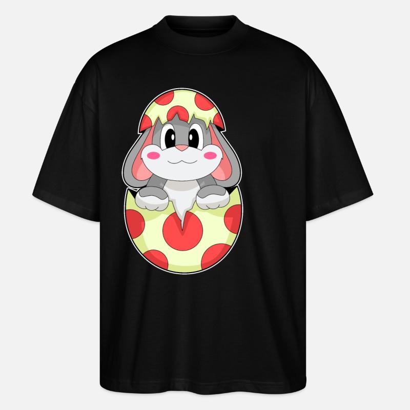 Oeuf de lapin - T-shirt bio Blaster 2.0 coupe oversize Stanley/Stella Unisexe - noir