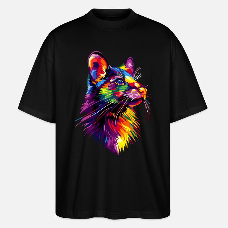 Tasmanischer Teufel Beuteltier Tasmanian Devil - Stanley/Stella Oversized Unisex Bio T-Shirt Blaster 2.0 - Schwarz