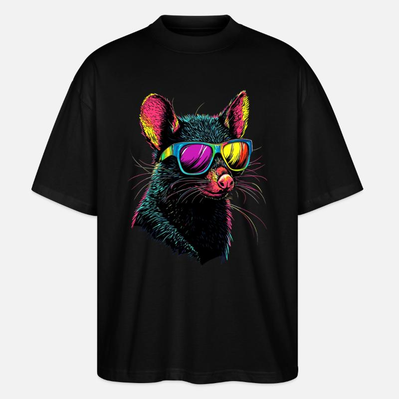 Tasmanian Devil Marsupial Tasmanian Devil - Stanley/Stella Oversized Unisex Organic T-shirt Blaster 2.0 - black