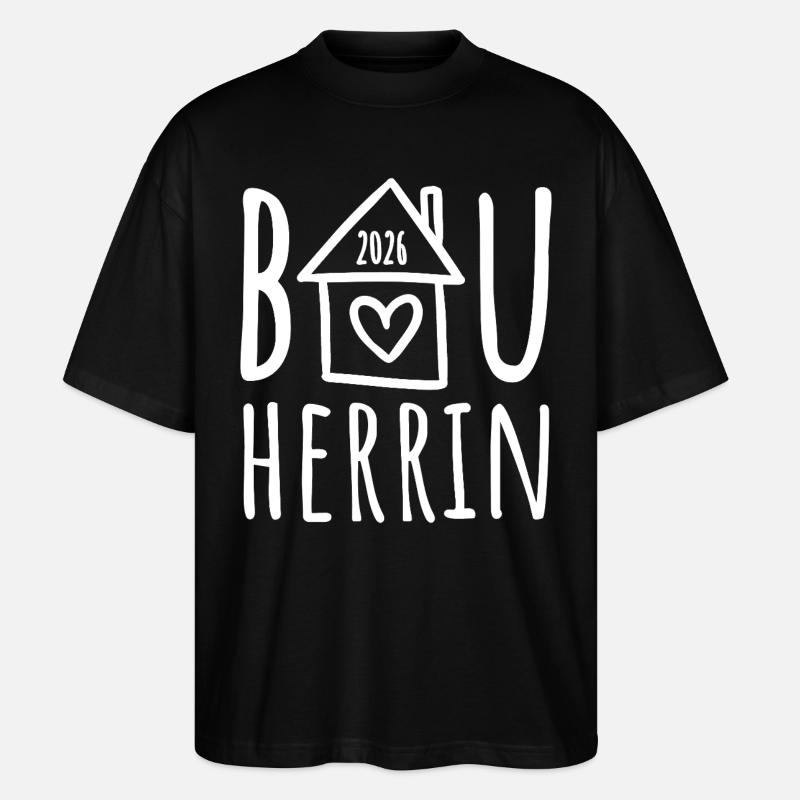 Bauherrin 2026 - Stanley/Stella Oversized Unisex Bio T-Shirt Blaster 2.0 - Schwarz