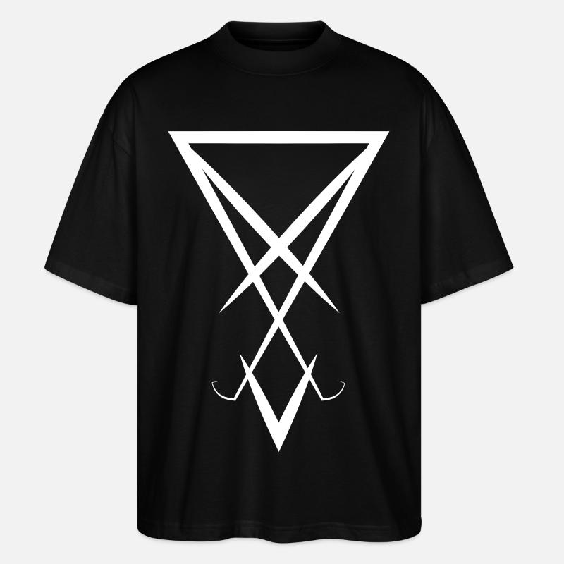 Luzifer-Symbol - Stanley/Stella Oversized Unisex Bio T-Shirt Blaster 2.0 - Schwarz