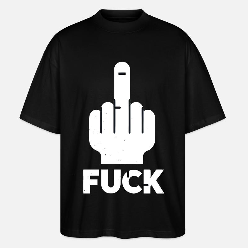 Middle Finger Vibes - Stanley/Stella Oversized Unisex Bio T-Shirt Blaster 2.0 - Schwarz