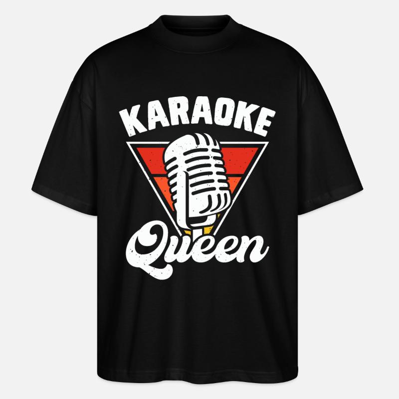 Karaoke Singen - Stanley/Stella Oversized Unisex Bio T-Shirt Blaster 2.0 - Schwarz