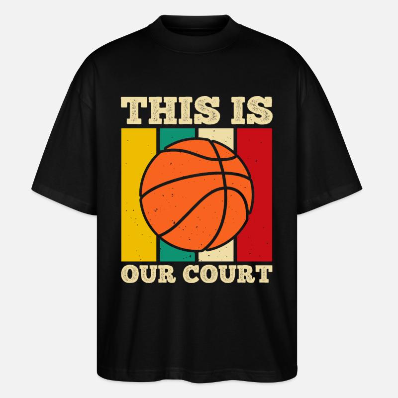Joueurs de basket-ball - T-shirt bio Blaster 2.0 coupe oversize Stanley/Stella Unisexe - noir