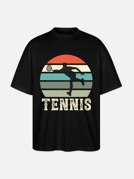 Tennis - Stanley/Stella Oversized Unisex Organic T-shirt Blaster 2.0 - black