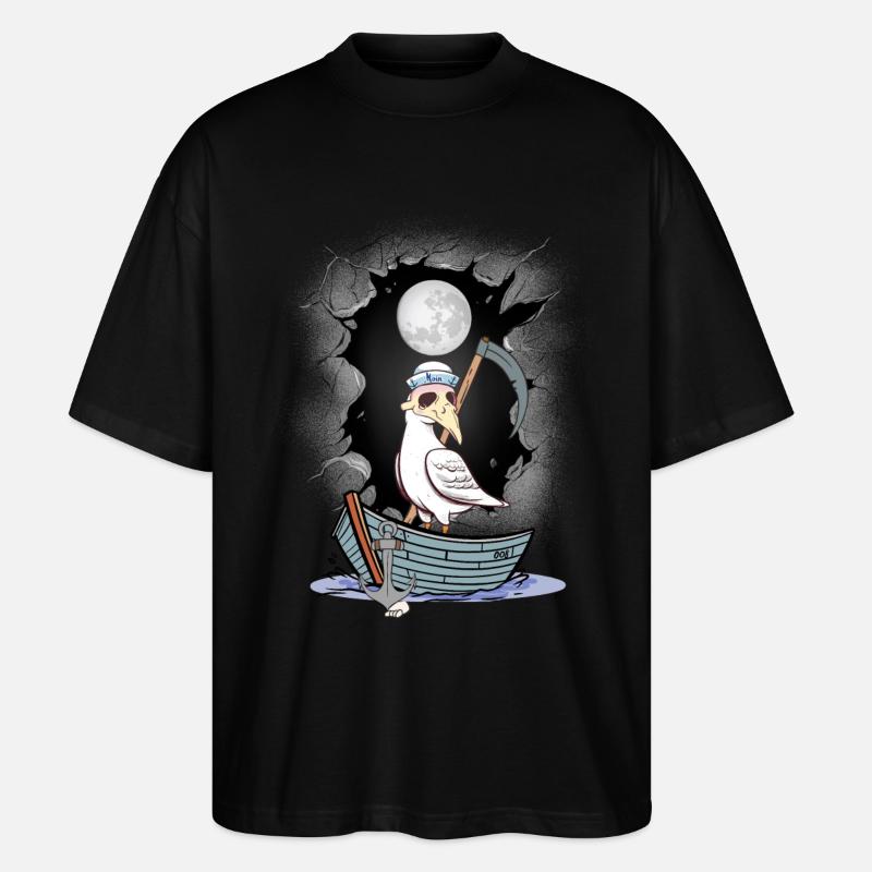 Halloween Seagull Seagulls Marin - T-shirt bio Blaster 2.0 coupe oversize Stanley/Stella Unisexe - noir