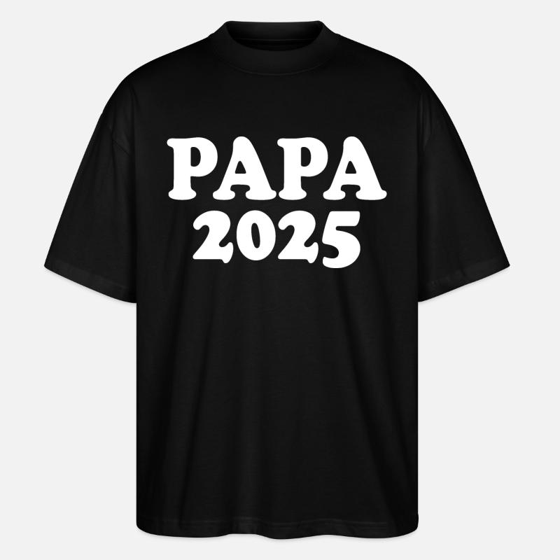 Papa 2025 - T-shirt bio Blaster 2.0 coupe oversize Stanley/Stella Unisexe - noir