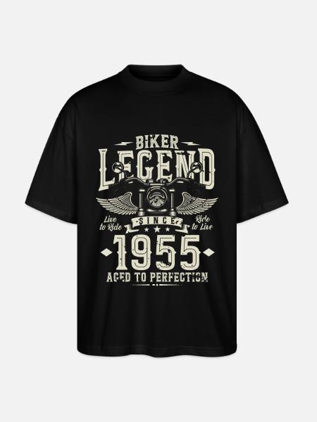 Biker legend since 1955 - Stanley/Stella Oversized Unisex Organic T-shirt Blaster 2.0 - black