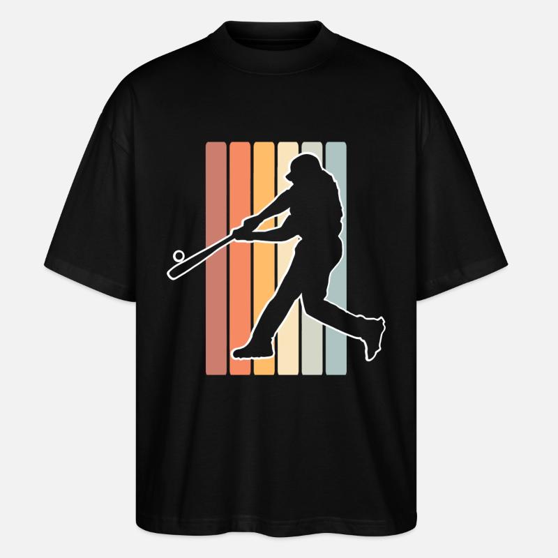 Baseball - Stanley/Stella Oversized Unisex Bio T-Shirt Blaster 2.0 - Schwarz