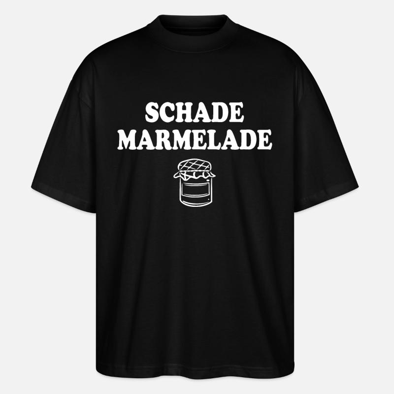 Schade Marmelade - Stanley/Stella Oversized Unisex Bio T-Shirt Blaster 2.0 - Schwarz