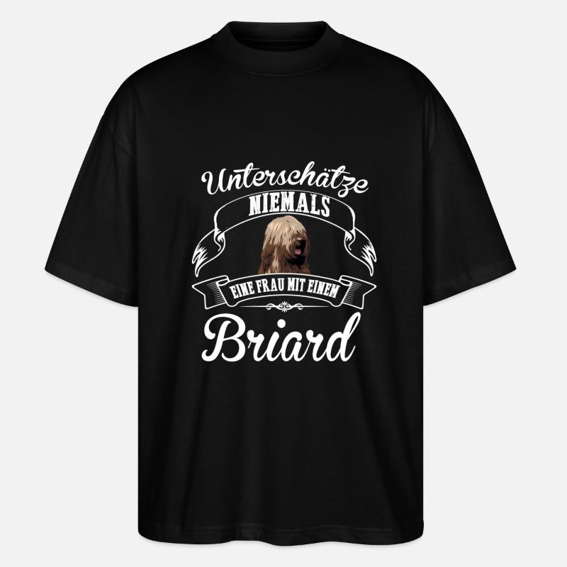 Briard - Stanley/Stella Oversized Unisex Bio T-Shirt Blaster 2.0 - Schwarz
