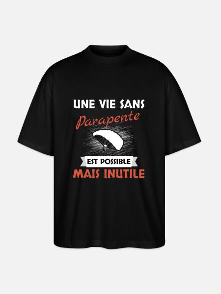 Parapente - T-shirt bio Blaster 2.0 coupe oversize Stanley/Stella Unisexe - noir