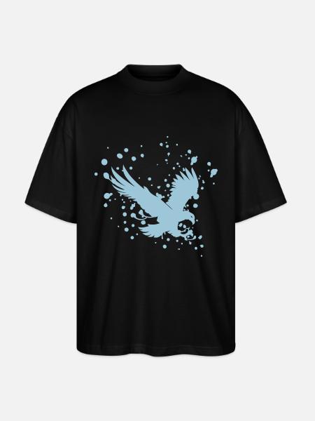 eagle raptor fugl Águila rapaz gieriger Adler - Stanley/Stella Oversize Unisex Øko T-shirt Blaster 2.0 - sort