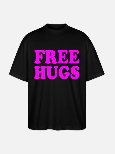 Free hugs - Stanley/Stella Oversized Unisex Organic T-shirt Blaster 2.0 - black