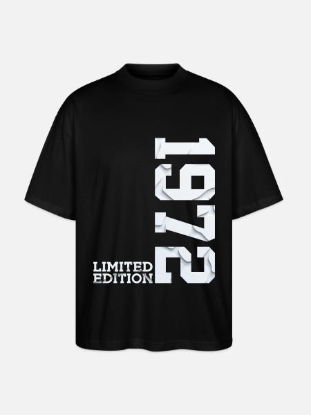 54TH BIRTHDAY LIMITED EDITION 1972 - Stanley/Stella Oversized Unisex Organic T-shirt Blaster 2.0 - black