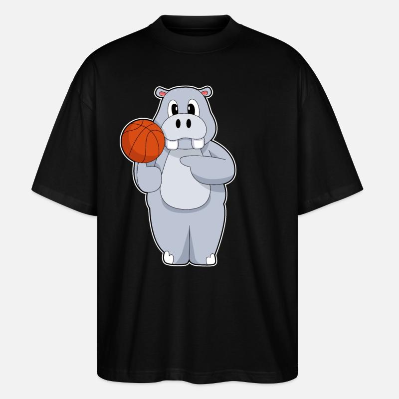 Hippo Basketteur Basketteur - T-shirt bio Blaster 2.0 coupe oversize Stanley/Stella Unisexe - noir