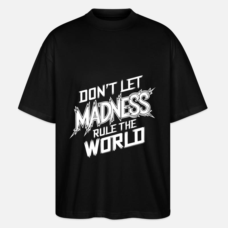 Arrêtez la folie - T-shirt bio Blaster 2.0 coupe oversize Stanley/Stella Unisexe - noir