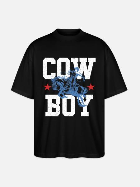 Cowboy - Stanley/Stella Oversized Unisex Organic T-shirt Blaster 2.0 - black