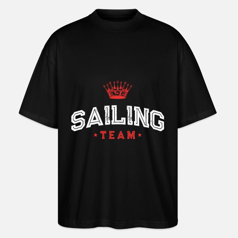 Equipe de voile - T-shirt bio Blaster 2.0 coupe oversize Stanley/Stella Unisexe - noir
