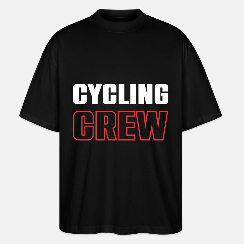 Cycling Crew - Stanley/Stella Oversized Unisex Bio T-Shirt Blaster 2.0 - Schwarz
