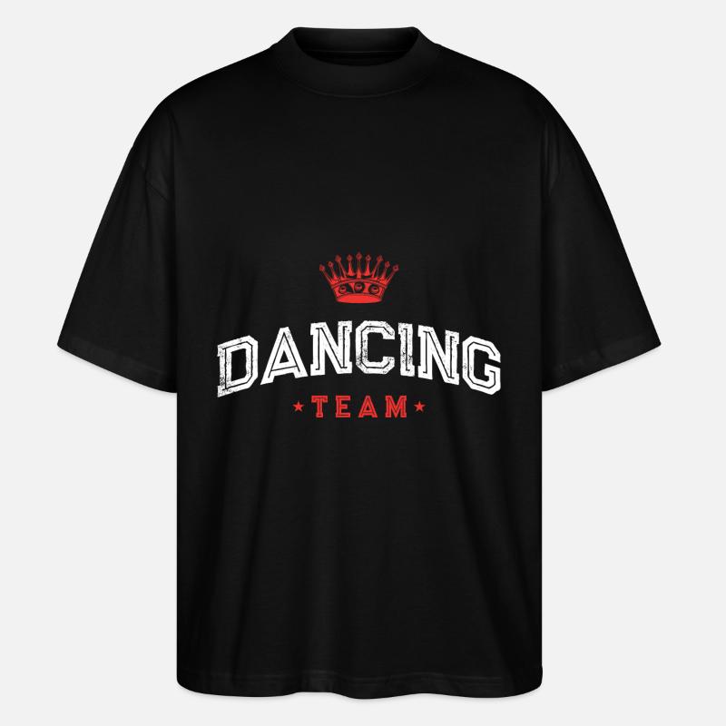 Dancing Team - Stanley/Stella Oversized Unisex Bio T-Shirt Blaster 2.0 - Schwarz