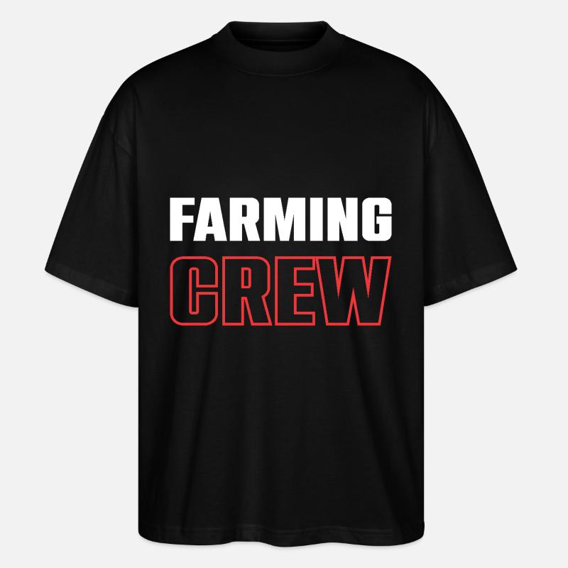 Farming Crew - Stanley/Stella Oversized Unisex Organic T-shirt Blaster 2.0 - black