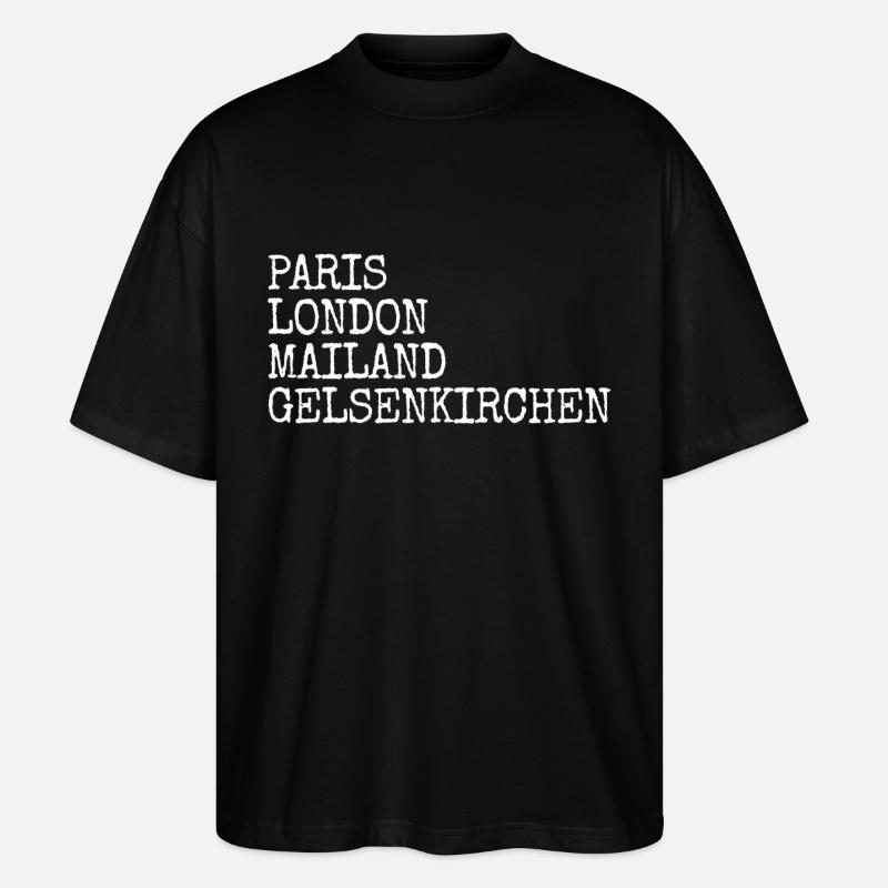Gelsenkirchen Paris Londres Milan Gelsenkirchener - T-shirt bio Blaster 2.0 coupe oversize Stanley/Stella Unisexe - noir