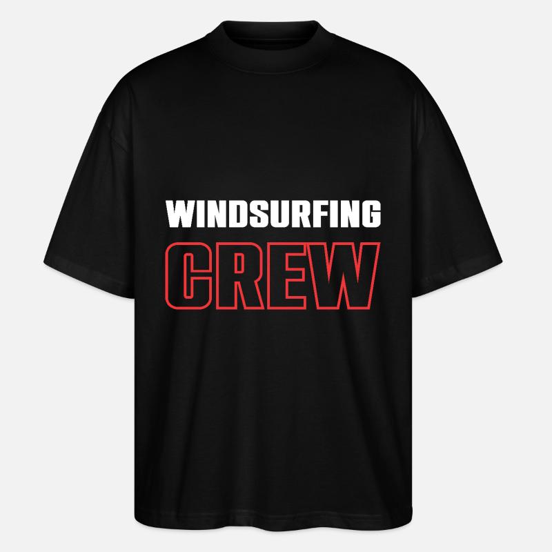 Windsurfing Crew - Stanley/Stella Oversized Unisex Bio T-Shirt Blaster 2.0 - Schwarz