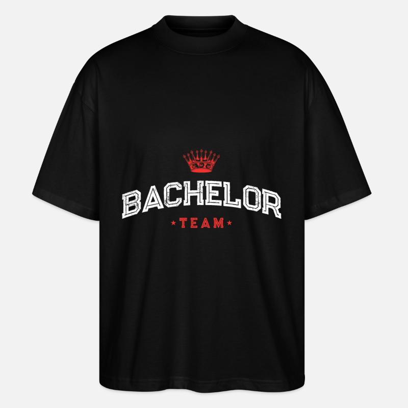 Bachelor Team - Stanley/Stella Oversized Unisex Bio T-Shirt Blaster 2.0 - Schwarz