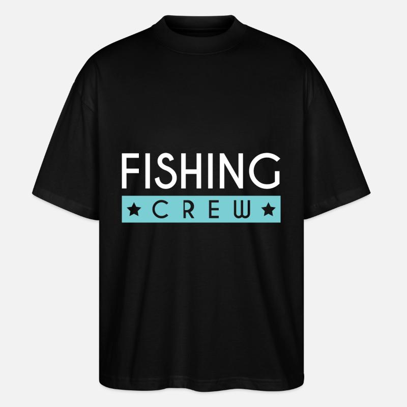 Fishing Crew - Stanley/Stella Oversized Unisex Bio T-Shirt Blaster 2.0 - Schwarz