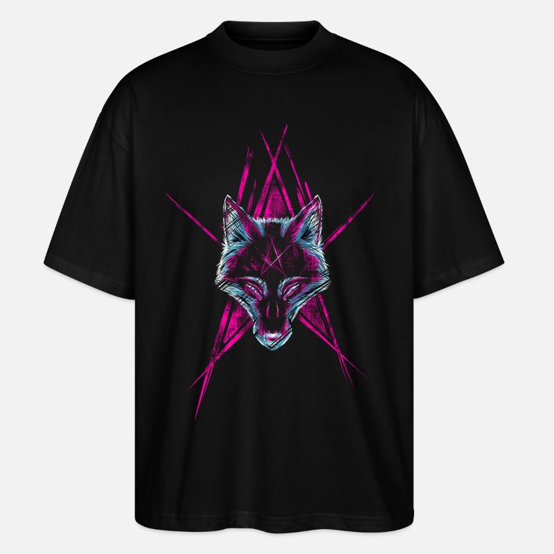 WolfStar - Stanley/Stella Oversized Unisex Bio T-Shirt Blaster 2.0 - Schwarz