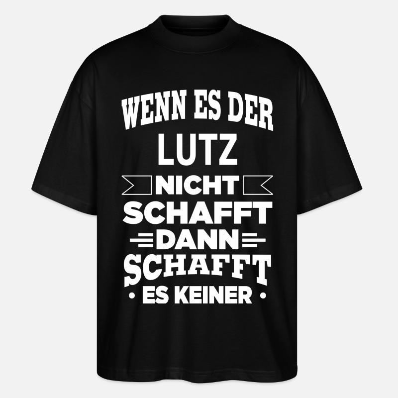 LUTZ - Stanley/Stella Oversized Unisex Bio T-Shirt Blaster 2.0 - Schwarz