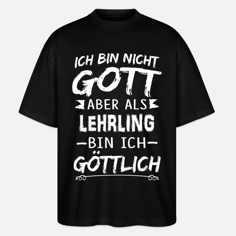 LEHRLING - Stanley/Stella Oversized Unisex Bio T-Shirt Blaster 2.0 - Schwarz