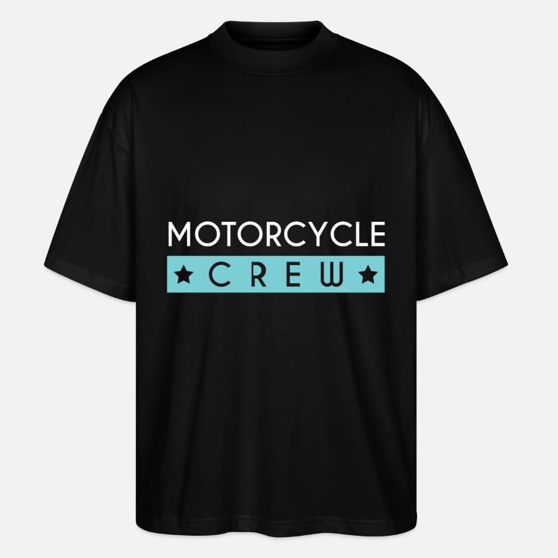 Motorcycle Crew - Stanley/Stella Oversized Unisex Organic T-shirt Blaster 2.0 - black