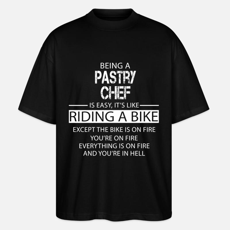 Pastry Chef - Stanley/Stella Oversized Unisex Organic T-shirt Blaster 2.0 - black
