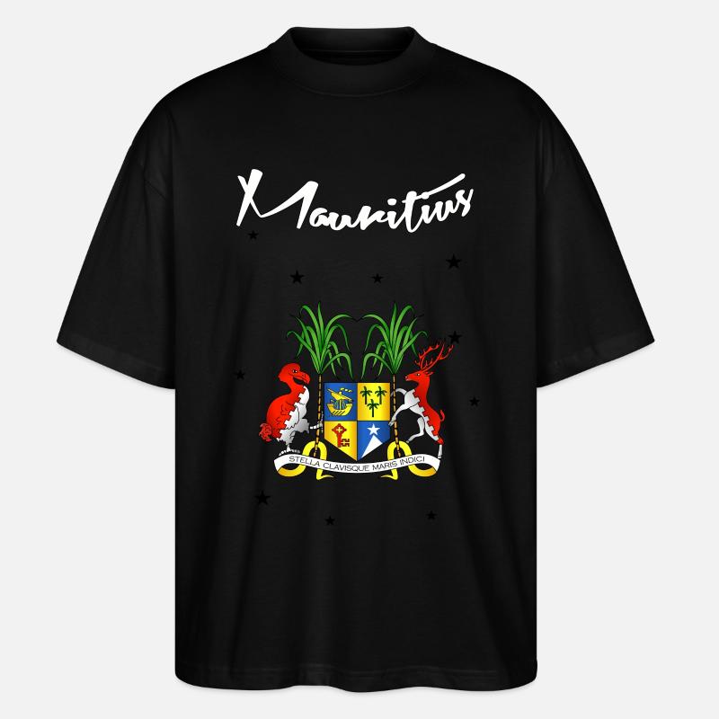 Mauritius - Stanley/Stella Oversized Unisex Bio T-Shirt Blaster 2.0 - Schwarz