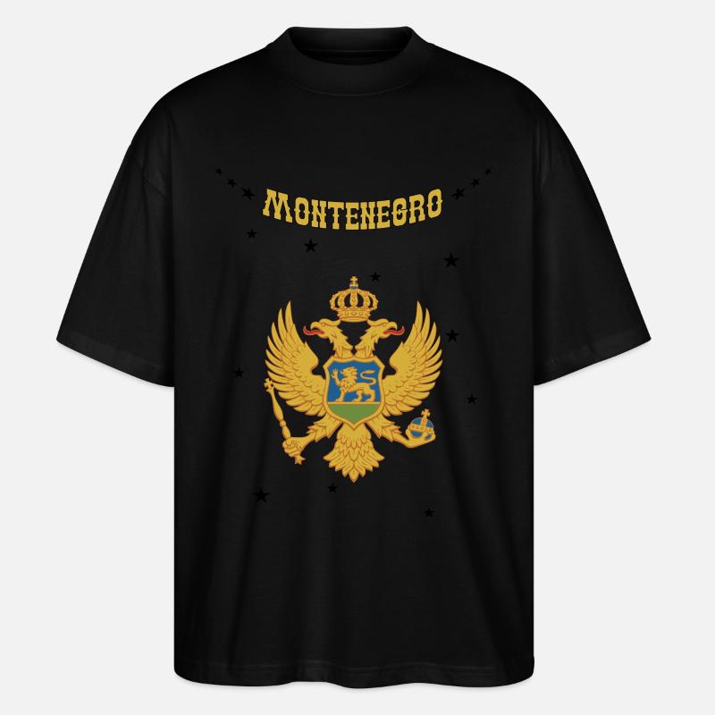 Montenegro - Stanley/Stella Oversized Unisex Bio T-Shirt Blaster 2.0 - Schwarz