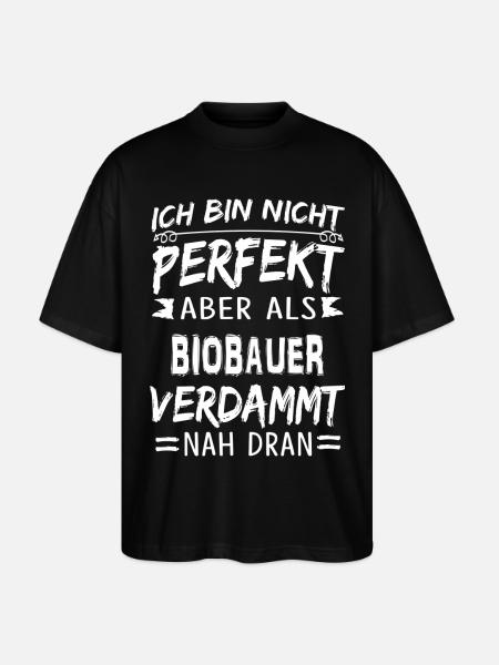 BIOBAUER - Stanley/Stella Oversized Unisex Bio T-Shirt Blaster 2.0 - Schwarz