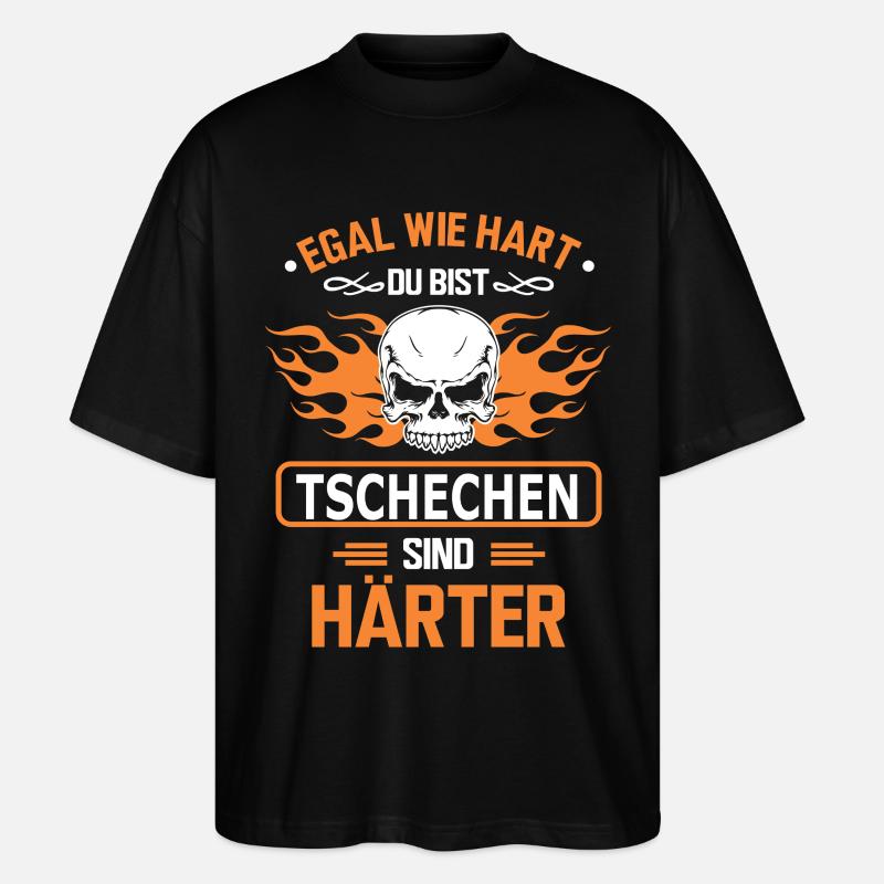 TSCHECHEN - Stanley/Stella Oversized Unisex Bio T-Shirt Blaster 2.0 - Schwarz