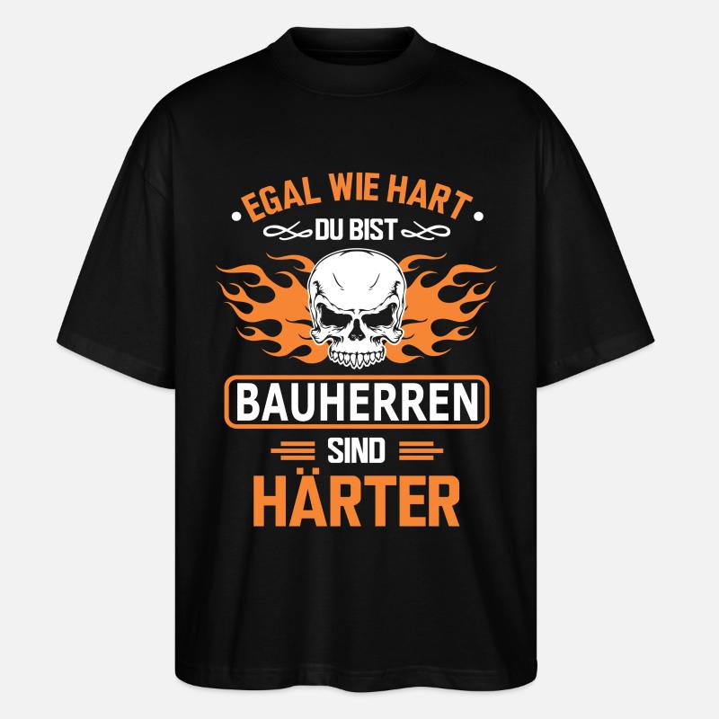 BAUHERREN - Stanley/Stella Oversized Unisex Bio T-Shirt Blaster 2.0 - Schwarz