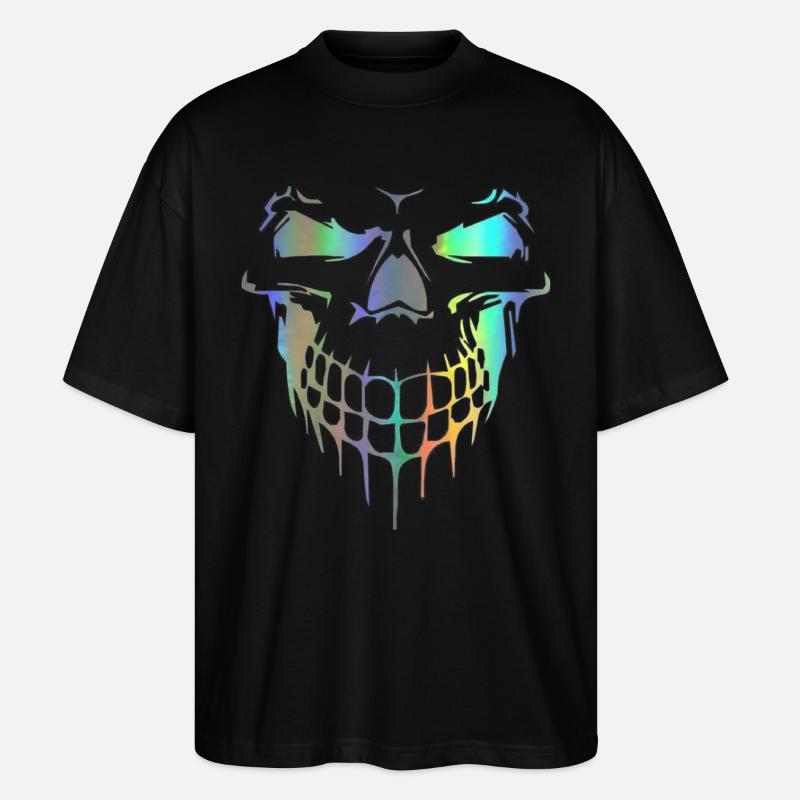 Totenkopf - Stanley/Stella Oversized Unisex Bio T-Shirt Blaster 2.0 - Schwarz